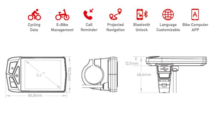 дысплей ebike