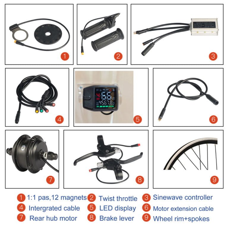 kit para ebike com roda traseira